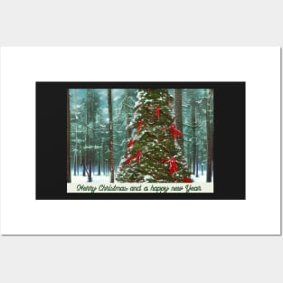 Christmas forest Posters and Art